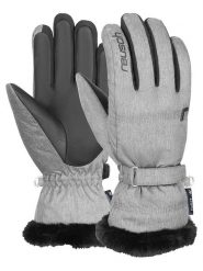 Reusch Rękawiczki funkcyjne "Luna R-TEX® XT" w kolorze szarym rozmiar: 6,5. Szare rękawiczki Reusch, bez wzorów, ze skóry. Za 140.86 zł.