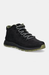Sneakersy męskie Timberland Sprint Trekker MID LACE UP SNEAKER BLACK NUBUCK. Czarne buty sportowe casual Timberland, bez wzorów, z nubiku, bez zapięcia. Za 502.99 zł.