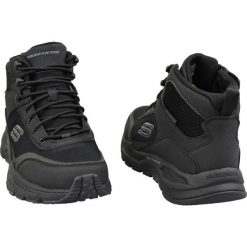 Skechers obuwie męskie Escape Plan 2.0 trekkingowe czarne zimowe 44. Czarne buty turystyczne Skechers, na zimę, bez wzorów, bez zapięcia, trekkingowe, skechers sport. Za 302.99 zł.