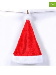 Hollybell Czapki świąteczne (2 szt.) w kolorze czerwonym - 42 x 30 cm rozmiar: onesize. Czerwone czapki zimowe Hollybell, bez wzorów. Za 13.07 zł.