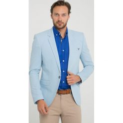 Marynarka - Slim fit - w kolorze błękitnym. Marynarki marki Sir Raymond Taylor, z aplikacjami. W wyprzedaży za 260.95 zł.