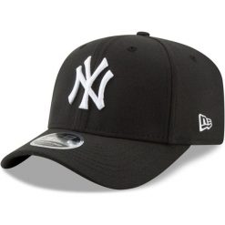 Czapka New Era Stretch Yankess New York 9Fifty, Dla obu płci. Czarne czapki z daszkiem New Era, bez wzorów, z elastanu. Za 153.05 zł.