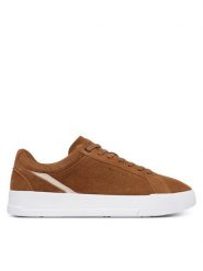 Tommy Hilfiger Sneakersy Th Court Premium Suede FM0FM05880 Brązowy. Brązowe buty sportowe casual Tommy Hilfiger, bez wzorów, ze skóry, bez zapięcia. Za 449.99 zł.
