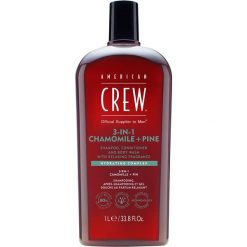American Crew 3-in-1 Chamomile + Pine Shampoo, Conditioner and Body Wash Szampony 1000 ml Męskie. Pielęgnacja ciała American Crew. Za 231.69 zł.