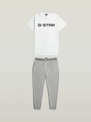 G-Star Piżama w kolorze biało-szarym rozmiar: XL. Białe piżamy G-Star, xl, bez wzorów, z bawełny, bez ramiączek. Za 119.95 zł.