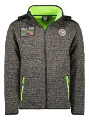 Geographical Norway Kurtka softshellowa "Uball" w kolorze czarno-zielonym rozmiar: S. Czarne kurtki outdoor i hardshell Geographical Norway, s, z aplikacjami, bez kaptura. Za 132.67 zł.