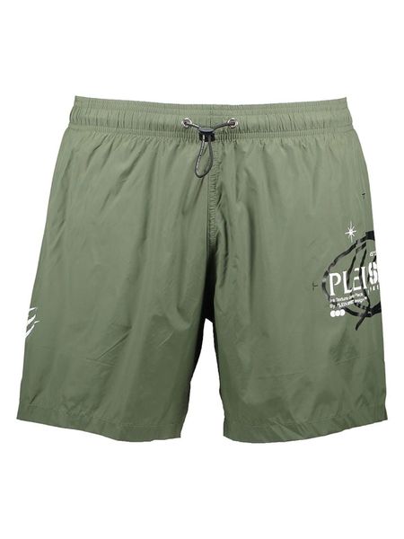 Plein Sport Szorty kąpielowe w kolorze khaki rozmiar: XL. Brązowe kąpielówki Plein Sport, xl, bez wzorów, z materiału. Za 89.05 zł.