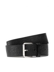 Boss Pasek Męski Serge 50481111 Czarny. Czarne paski Boss, bez wzorów, ze skóry. Za 379.99 zł.