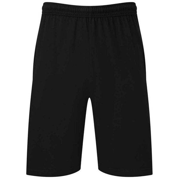 Męskie Spodenki Jersey Iconic 195. Czarne szorty Fruit of the Loom, m, bez wzorów, z jersey, sportowe. Za 43.99 zł.