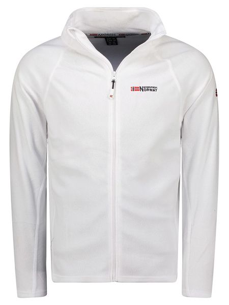 Geographical Norway Kurtka polarowa "Tug" w kolorze białym rozmiar: XXL. Białe kurtki Geographical Norway, xxl, bez wzorów, z materiału, bez kaptura. Za 88.02 zł.
