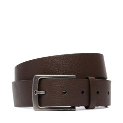 Pasek Calvin Klein. Brązowe paski CALVIN KLEIN, bez wzorów, casualowe. Za 249.99 zł.