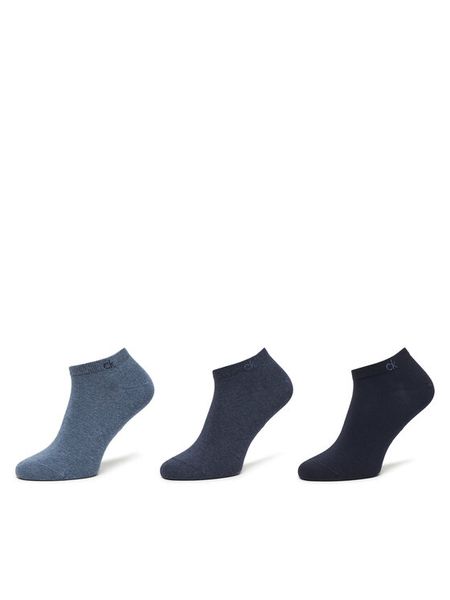Calvin Klein Skarpety krótkie 701234366 Niebieski. Niebieskie skarpety CALVIN KLEIN, bez wzorów, z bawełny. Za 69.99 zł.