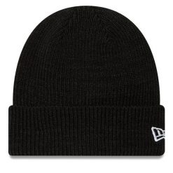Czapka New Era. Czarne czapki zimowe New Era, bez wzorów. Za 139.99 zł.