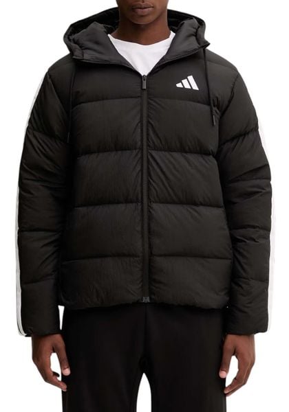 Kurtka męska ADIDAS Essentials Climawarm 3 Stripes Puffer Down Hooded. Czarne kurtki Adidas, m, bez wzorów, z materiału, bez kaptura. Za 473.99 zł.