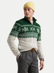 Polo Ralph Lauren Sweter 710952261001 Zielony Regular Fit. Zielone swetry rozpinane Polo Ralph Lauren, m, bez wzorów, z syntetyku, bez kołnierzyka, bez ramiączek. Za 939.99 zł.