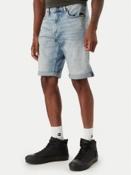 G-Star Raw Szorty jeansowe Mosa D24430-E205 Niebieski Straight Fit. Niebieskie szorty G-Star Raw, m, bez wzorów, z bawełny, retro. Za 311.99 zł.