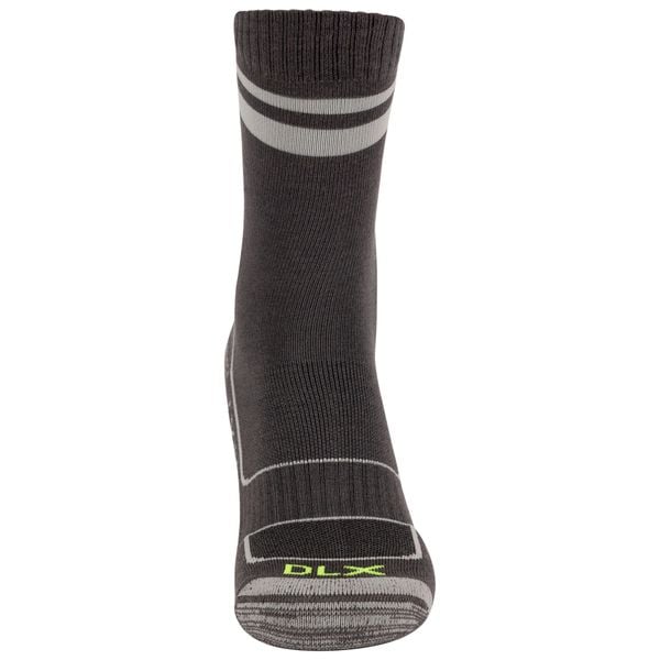 Skarpety Unisex Dla Dorosłych Dvander (zestaw 2 Sztuk). Czarne skarpety Trespass, bez wzorów, z elastanu. Za 137.99 zł.