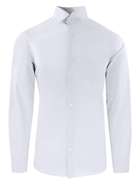 Garniturowa (Elegancka) Koszula Męska - Quickside - Krój Prosty - Biała. Białe garnitury Quickside, na co dzień, m, bez wzorów, z bawełny. Za 159.00 zł.