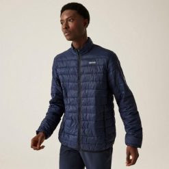 Kurtka puchowa Regatta Hillpack II. Niebieskie kurtki Regatta, m, bez wzorów, z poliamidu, bez kaptura. Za 159.99 zł.