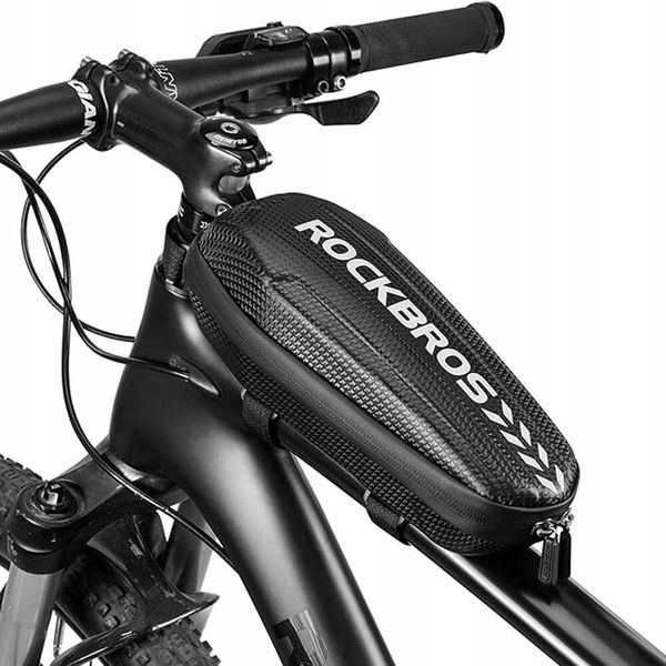 Rockbros sawka rowerowa na rower ramę wodooszczelna 1,1l torba pojemna duża. Czarne torby na ramię ROCKBROS, bez wzorów, z materiału, na ramię, duże, bez dodatków. Za 49.98 zł.