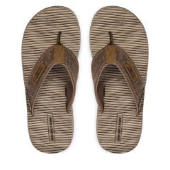 Japonki Skechers. Brązowe japonki Skechers, bez wzorów. Za 179.99 zł.