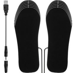 Podgrzewane Wkładki do Butów 35-40 Termiczne USB. Czarne buty trekkingowe TRIZAND, bez wzorów, bez zapięcia. Za 42.90 zł.