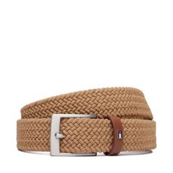 Pasek Tommy Hilfiger. Brązowe paski Tommy Hilfiger, bez wzorów. Za 209.99 zł.