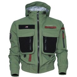 Kurtka wędkarska do brodzenia Taimen Bomber. Zielone kurtki TAIMEN, xs, bez wzorów, bez kaptura. Za 699.99 zł.
