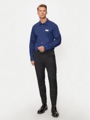 Versace Jeans Couture Koszula 77GALYR1 Granatowy Regular Fit. Niebieskie koszule Versace Jeans Couture, m, bez wzorów, z bawełny, bez kołnierzyka, bez ramiączek. Za 609.99 zł.