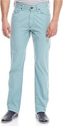 WRANGLER GREENSBORO MĘSKIE SPODNIE MATERIAŁOWE SMOKE BLUE W15QLL90B. Niebieskie spodnie materiałowe Wrangler, l, bez wzorów, z materiału. Za 209.99 zł.