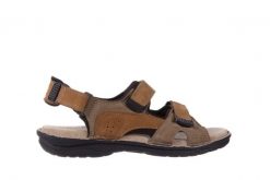 Sandały Bayla-133 9520 Nabuc Nicotina, Brąz, Skóra naturalna - 45. Brązowe sandały Bayla, ze skóry, bez zapięcia. W wyprzedaży za 89.10 zł.