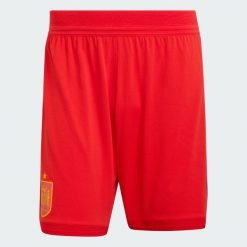 Szorty domowe Hiszpania 26 Authentic. Czerwone szorty Adidas, bez wzorów, sportowe. Za 239.00 zł.