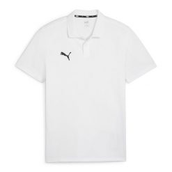 Koszulka sportowa męska Puma Team Goal Casuals. Białe t-shirty sportowe Puma, bez wzorów, z bawełny, bez ramiączek, do piłki nożnej. Za 89.00 zł.