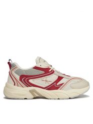 Calvin Klein Jeans Sneakersy Retro Tennis Su-Mesh YM0YM00589 Beżowy. Brązowe buty sportowe casual Calvin Klein Jeans, bez wzorów, z jeansu, bez zapięcia. Za 529.99 zł.