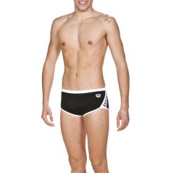 Spodenki kąpielowe męskie do pływania Arena Team Stripe Low Waist. Czarne krótkie spodenki sportowe Arena, m, bez wzorów. Za 161.98 zł.