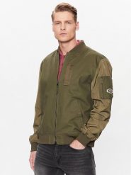 Mustang Kurtka bomber Daniel 1013497 Zielony Regular Fit. Zielone kurtki Mustang, m, bez wzorów, z bawełny, bez kaptura. Za 339.99 zł.