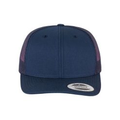 Czapka Z Daszkiem Dla Dorosłych Unisex. Niebieskie czapki z daszkiem FLEXFIT, bez wzorów, z bawełny. Za 63.99 zł.