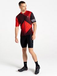Dare 2b Koszulka kolarska "Pedal II" w kolorze czerwono-czarnym rozmiar: L. Czarne t-shirty sportowe Dare 2B, bez wzorów, bez ramiączek, rowerowe. Za 141.52 zł.