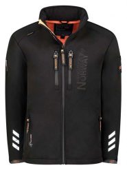 Geographical Norway Kurtka softshellowa "Richywood" w kolorze czarnym rozmiar: M. Czarne kurtki outdoor i hardshell Geographical Norway, m, bez wzorów, bez kaptura. Za 272.31 zł.