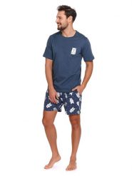 Doctor Nap Piżama w kolorze granatowym rozmiar: XL. Białe piżamy Doctor Nap, xl, bez wzorów, z bawełny, bez ramiączek. Za 102.99 zł.