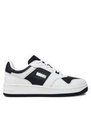 Tommy Jeans Sneakersy Tjm Retro Basket Cupsole Tumble EM0EM01513 Biały. Białe buty sportowe casual Tommy Jeans, bez wzorów, z jeansu, bez zapięcia. Za 279.99 zł.