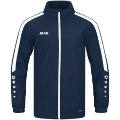 Kurtka wodoodporna Jako Power. Niebieskie kurtki JAKO, m, bez wzorów, z materiału, bez kaptura. Za 370.50 zł.