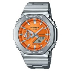 Zegarek Męski Casio G-Shock OAK G-STEEL VIVID ORANGE. Szare zegarki Casio. W wyprzedaży za 1,159.35 zł.