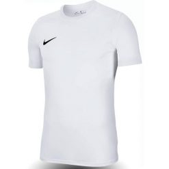 Koszulka do piłki nożnej męska Nike Dry Park VII Dri-Fit. Białe t-shirty sportowe Nike, bez wzorów, bez ramiączek, do piłki nożnej. Za 72.99 zł.