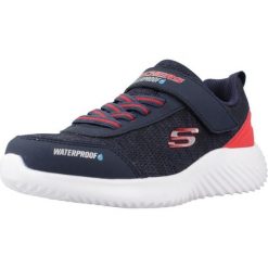Buty SKECHERS BOUNDER-DRIPPER DROP Niebieski. Czerwone buty turystyczne Skechers, bez wzorów, z materiału, bez zapięcia, trekkingowe. Za 219.99 zł.