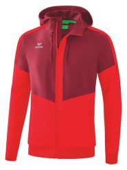 Erima Kurtka sportowa "Squad" w kolorze czerwonym rozmiar: L. Czerwone kurtki outdoor i hardshell Erima, l, bez wzorów, z materiału, bez kaptura, outdoorowe. Za 128.25 zł.