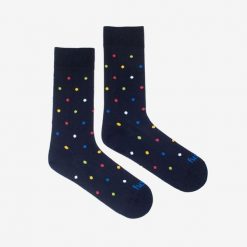 Skarpetki Coqui 43-46 niebieskie w kropki. Niebieskie skarpety Coqui, bez wzorów. Za 95.99 zł.