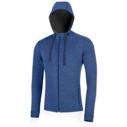 Męska bluza merino KARMIN. Szare bluzy z kapturem LASTING, m, bez wzorów, z dzianiny, z kapturem. Za 909.00 zł.
