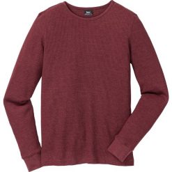 Shirt pique z długim rękawem Regular fit bonprix czerwony rubinowy melanż. Bluzki z długim rękawem marki ASICS. Za 44.99 zł.