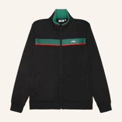 Bluza sportowa męska Fila Sagano. Czarne bluzy bez kaptura Fila, m, bez wzorów, bez kaptura. Za 296.00 zł.